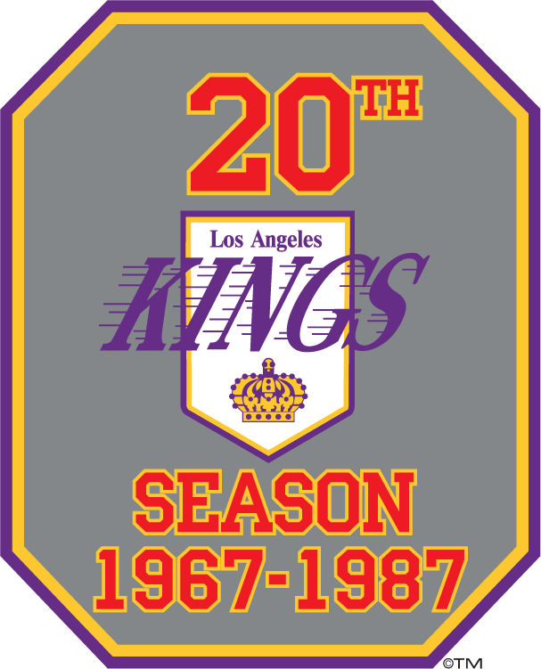 Los Angeles Kings 1987 Anniversary Logo DIY iron on transfer (heat transfer)